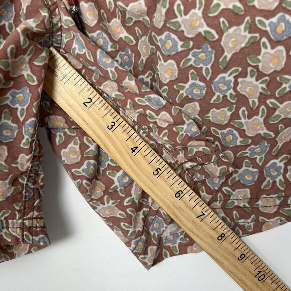 Katin Size‎ M Floral Volley Swim Trunks Tan Drawstring Shorts Lined Beach Surf - Picture 5 of 10